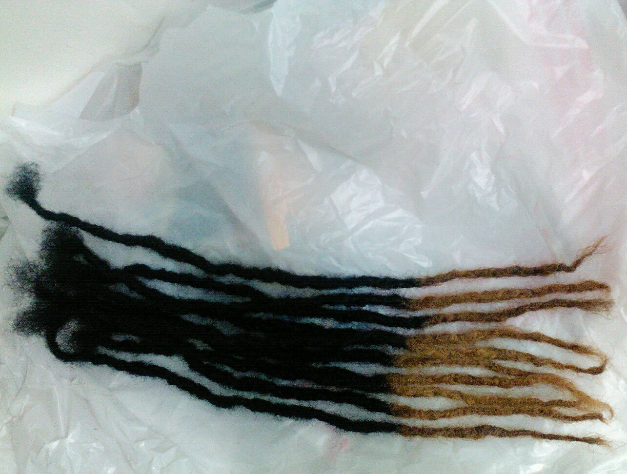 Dreadlocks 100% Human Hair handmade 10 pc 9″, 14″, 20″ ombre 1/4″ 1cm thick.