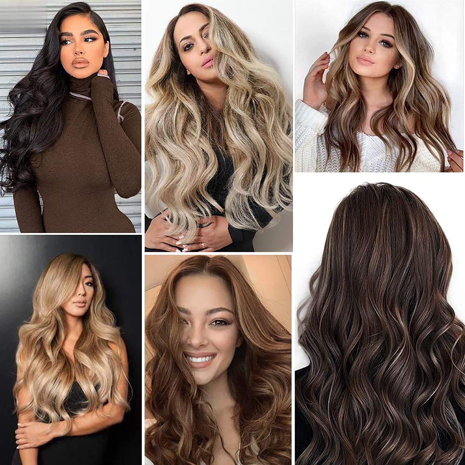 Tinashe Wire Hair Extensions Real Human Hair Medium Brown 18Inch 90G Straight