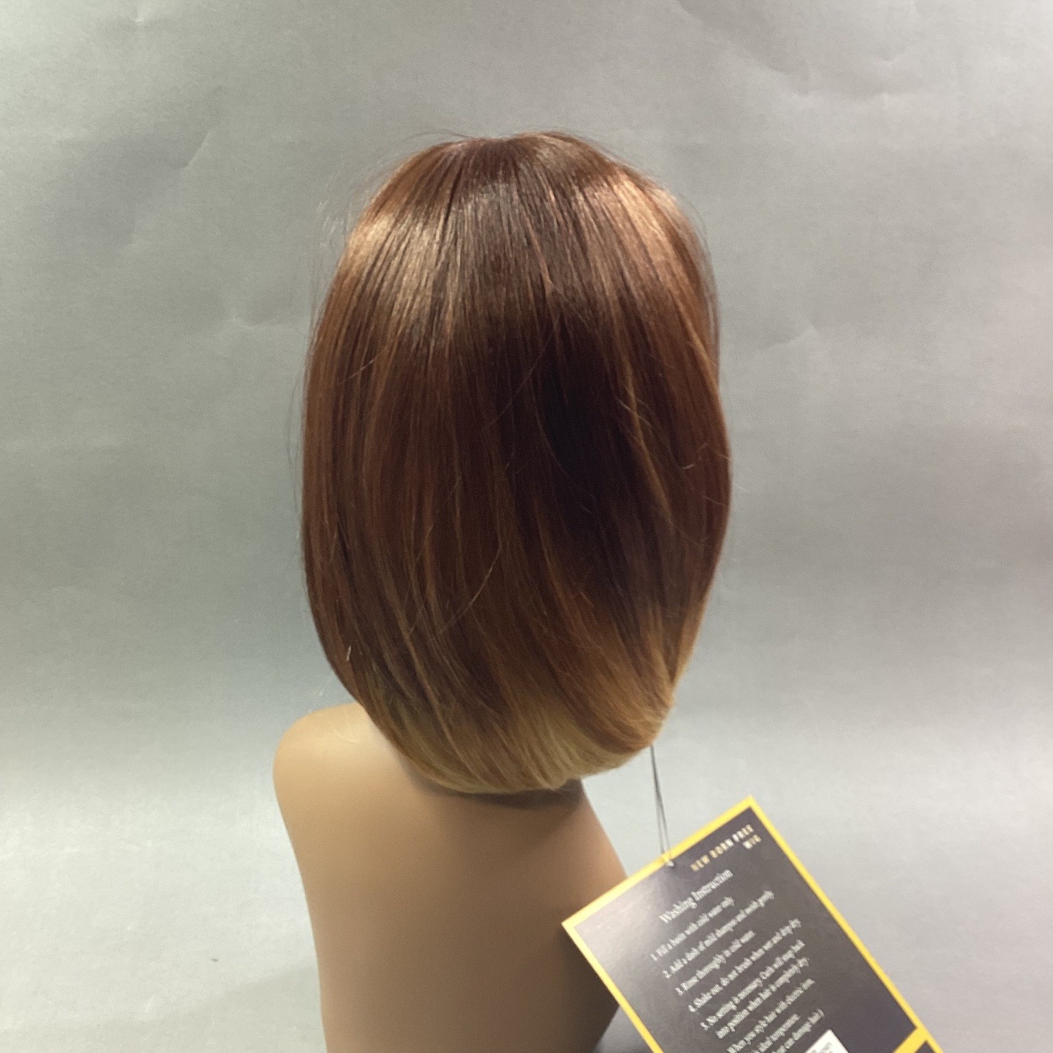 New Born Free Touch TU08 Wig 8″ Straight Bob TX/HONEY Ombre