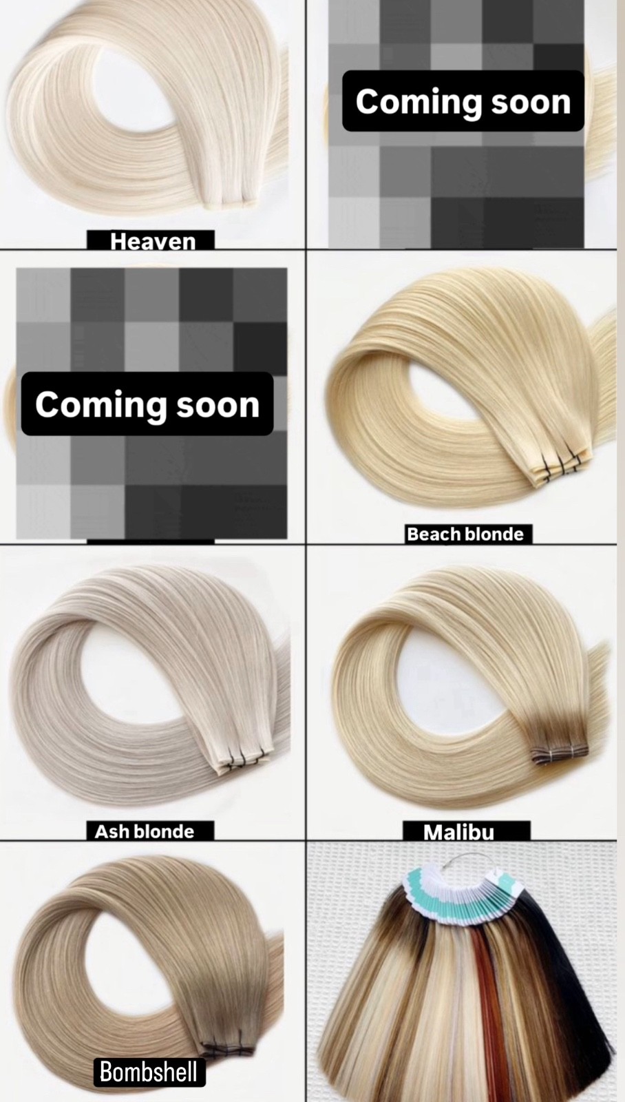 100% human hair extensions 50grams each, can last up to 1 year with proper care!