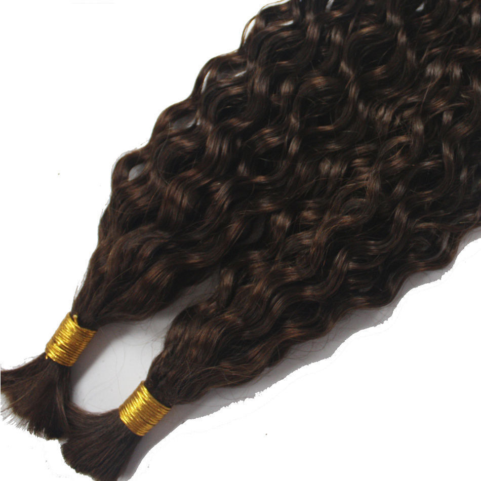 Curly Braiding Human Hair Bulk Micro Braids Brazilian Bulk Hair Extension 1Pcs