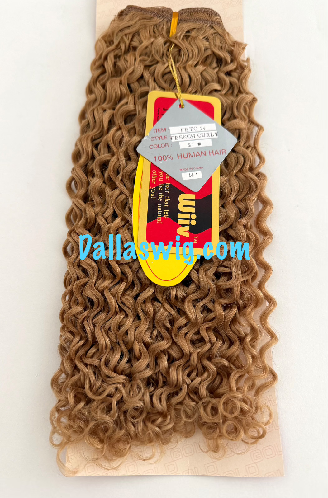 Unique Wiiv 100% Human French Curly FRTC 14″ Hard Curls Weaving Hair ONE Pack