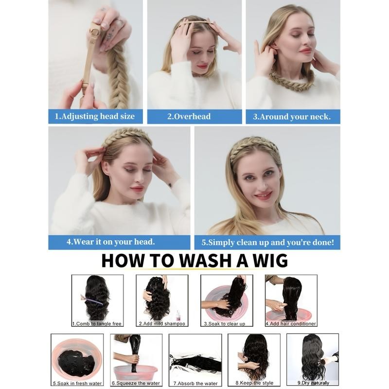 1 Pcs Wig Headbands Women Headdress High Temperature Wire Wig Hair Piece