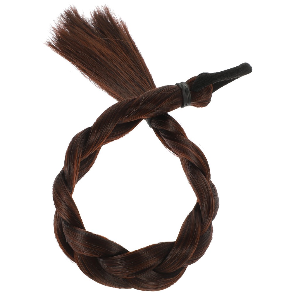 Synthetic Long Straight Hair Extensions Ponytail Braided Ponytail Extension