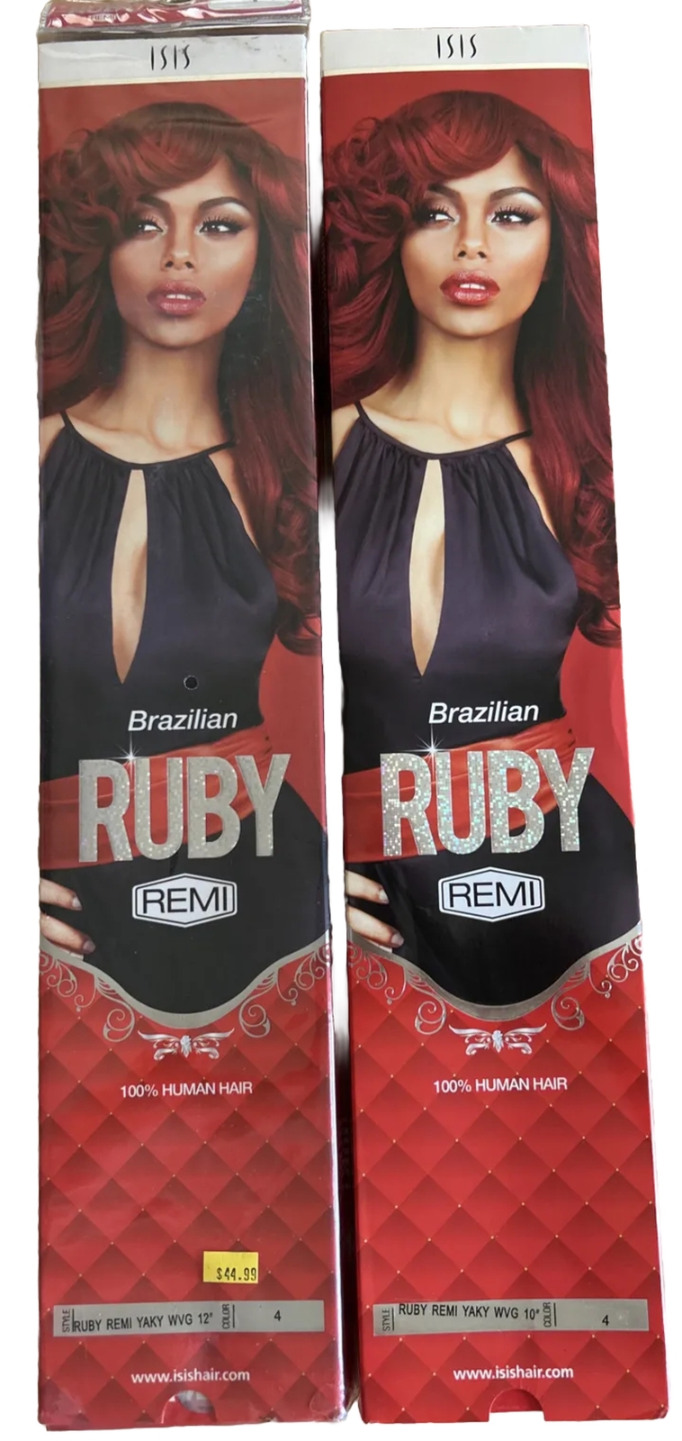 100%Human Hair Ext. Brazil Remi Straight. 10”,12”in. Color. #4. 2Packs For $55