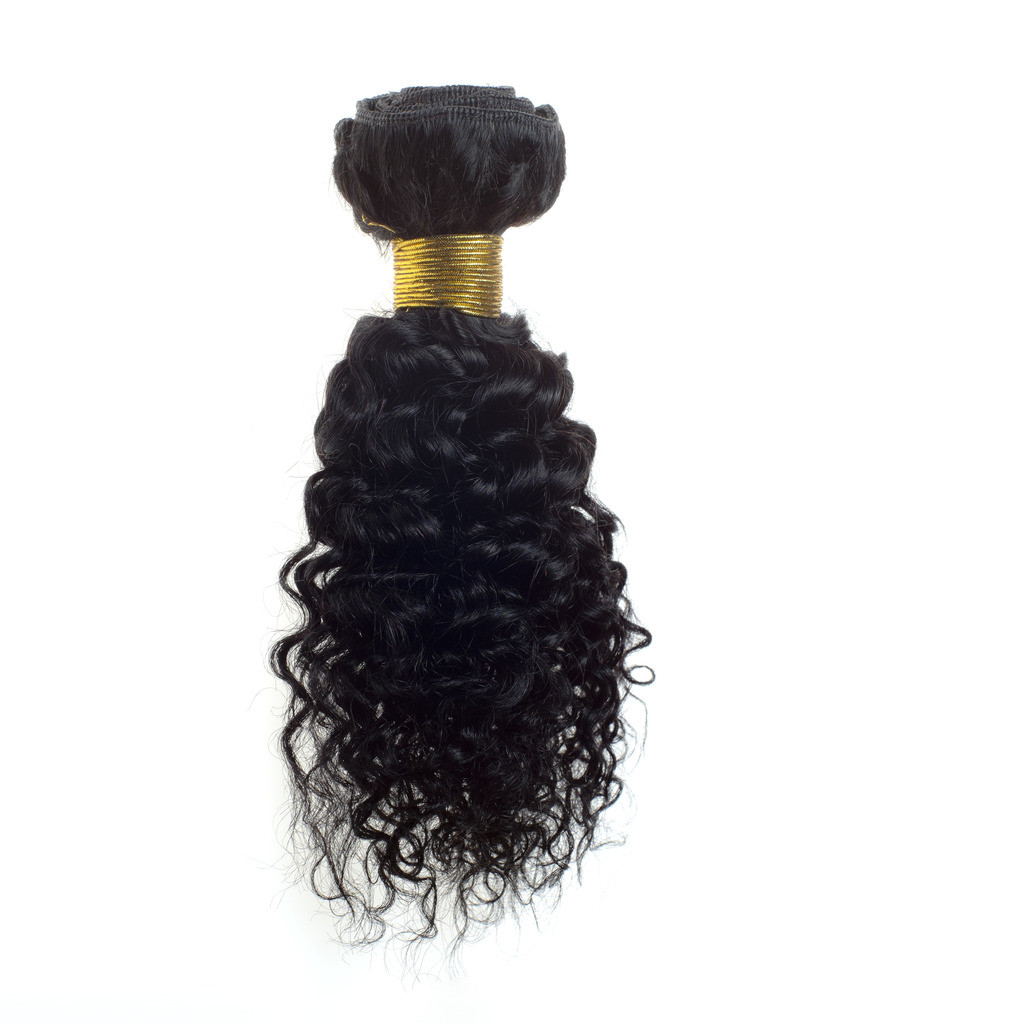 Jerry Curl Curly Sew In 100 Human Hair Weave Extension Black Ali One Bundle