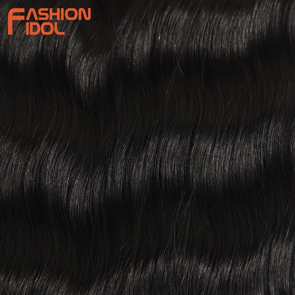 Water Wave Hair Bundles Synthetic Hair Extensions Ombre Blonde 6Pcs/Pack 20 inch