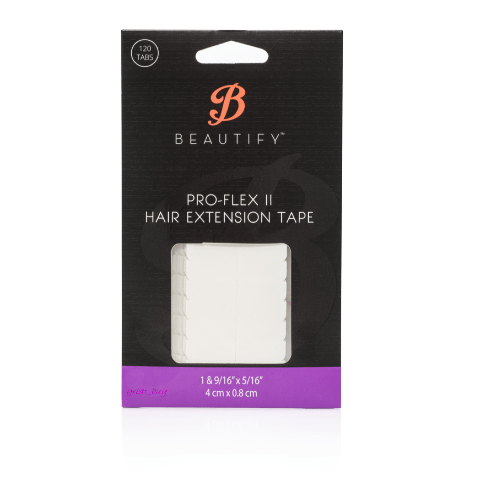 BEAUTIFY Pro-Flex II WALKER Hair Extension Double Sided 4cm x.8cm -120 Tape Tabs