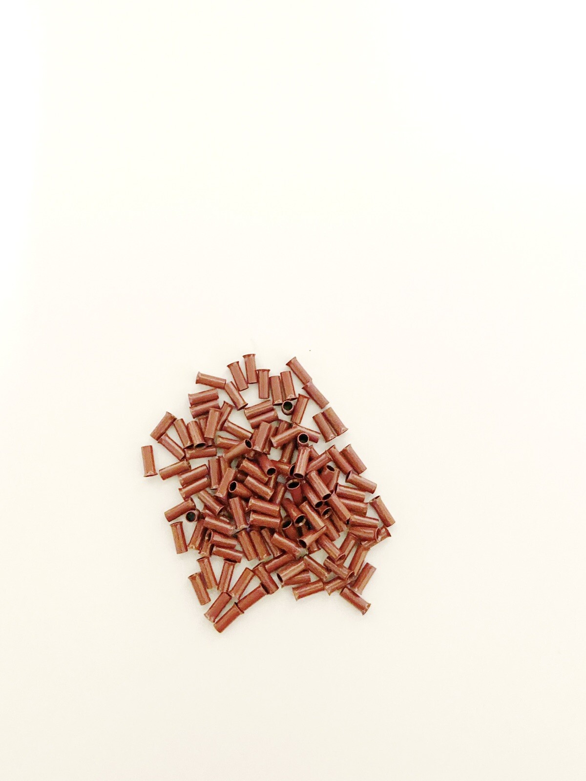 6mm Burgundy Red Copper I-Tips Fusion Micro Tubes Beads Links
