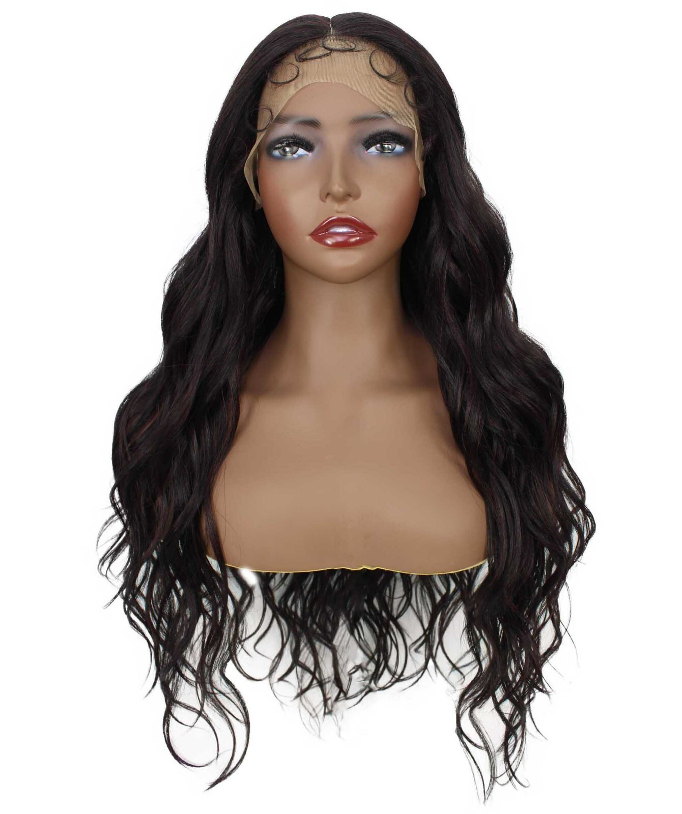 LUXLUXE Liana 27.5 inch Beachy Curls 3.75″ Mid Parting HD Lace Front Wig BL-0167