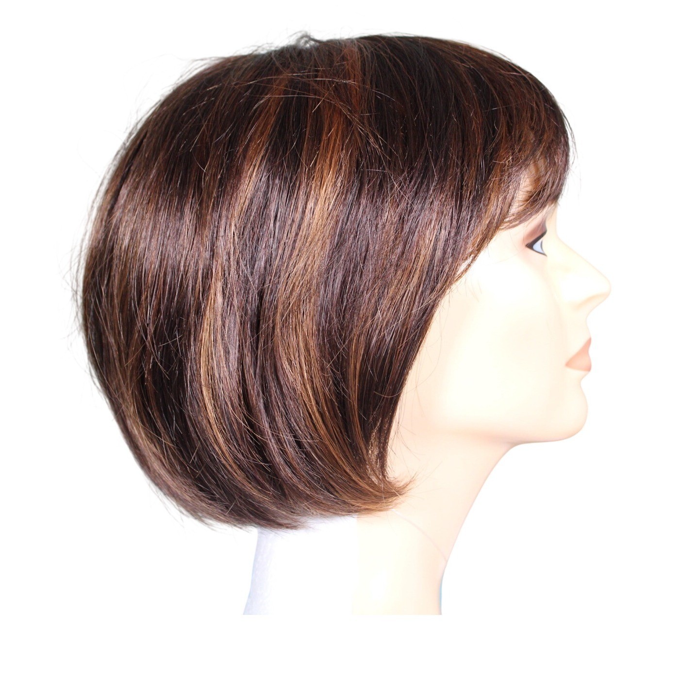 Sandra Monofilament Bob Wig by Estetica R6/28F NWT Chestnut Brown Red Frost