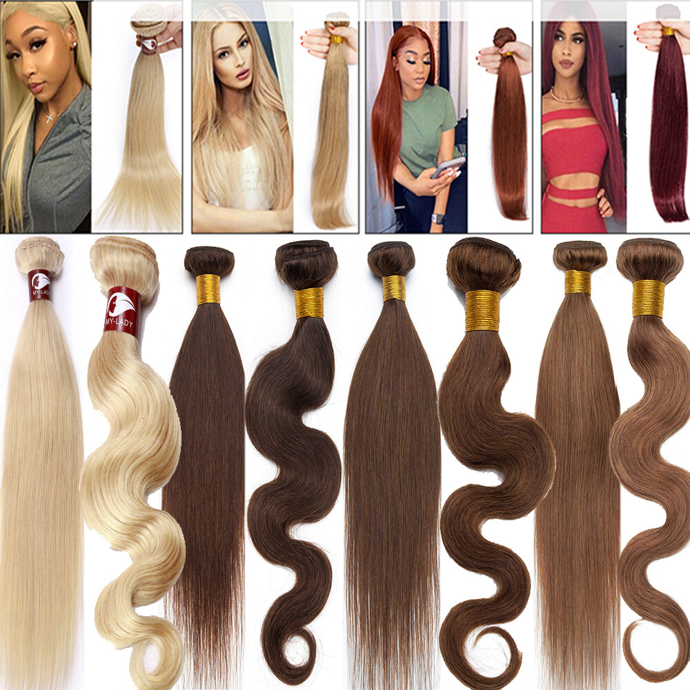 Unprocessed Brazilian Remy Human Hair Extensions 300g THICK 3Bundles Weaves Weft