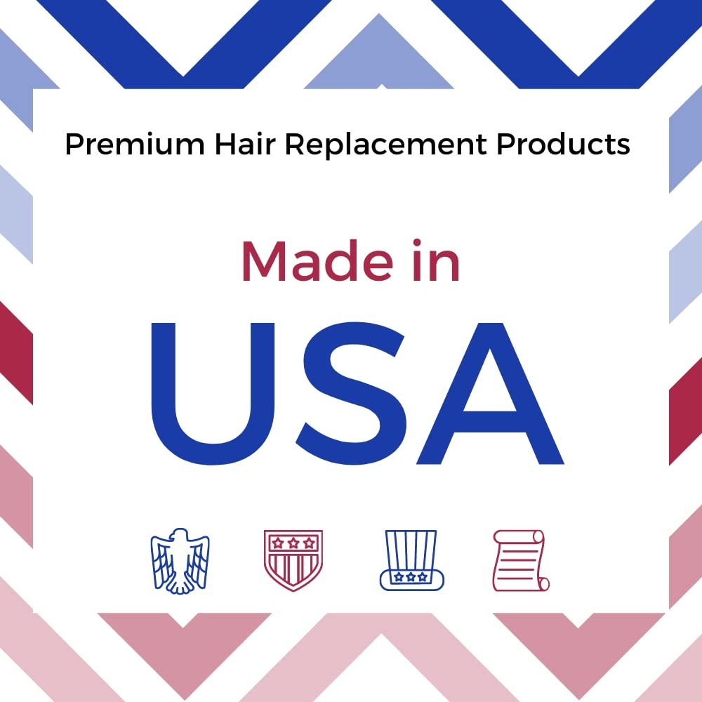 Liberty Red Hairpiece Wig Tape | Made in USA | 108 CC Curve Strips | Double Sid