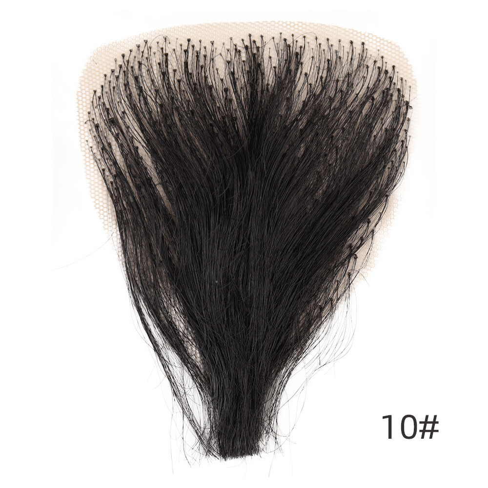 US Stock Fake Pubic Hair One Piece Silicone Doll Wig High Temperature Wire Beard