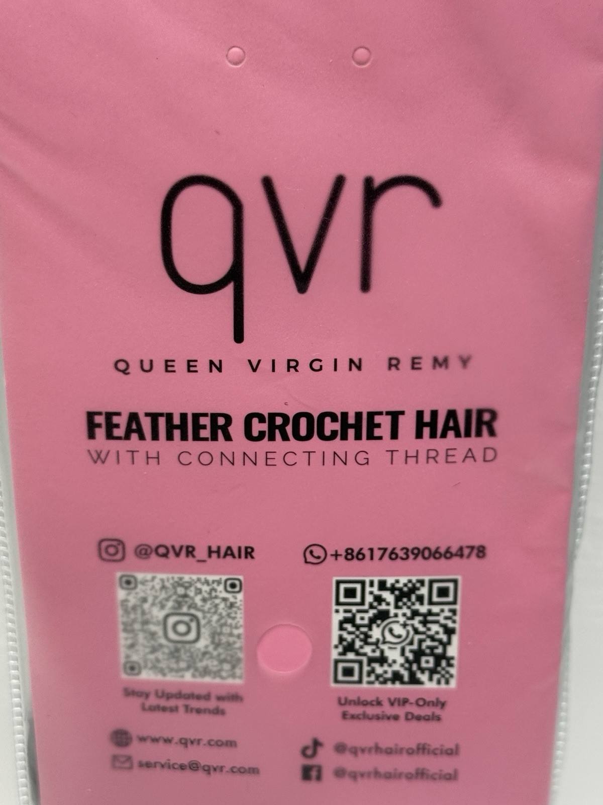 QVR Feather Crochet Hair 100% Human Hair Remy Twist Natural 14in Reusable