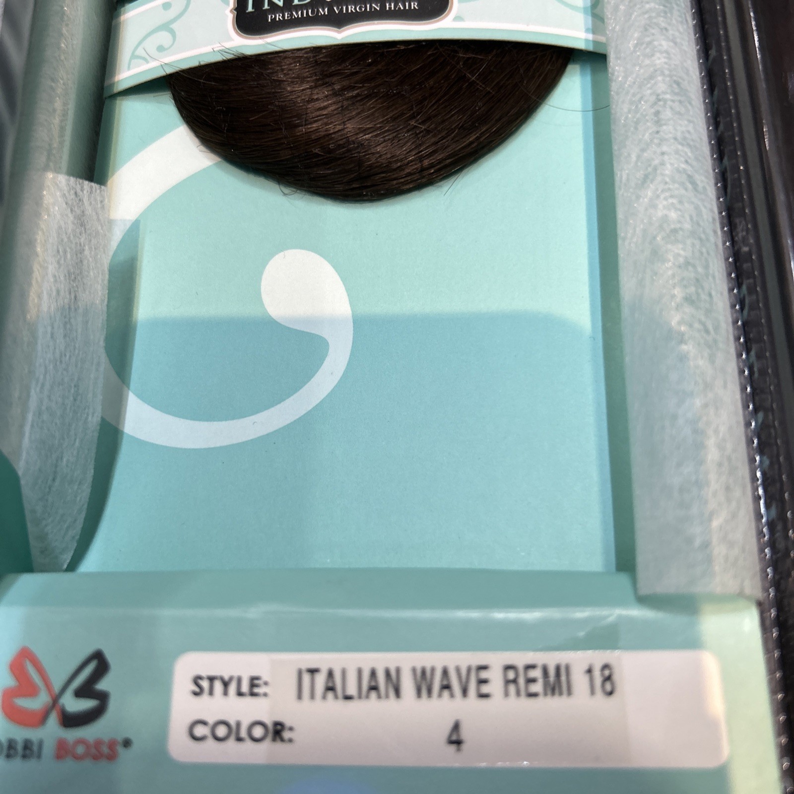Bobbi Boss Indi Remi Human Hair 18 Inches Italian Wave Color #4