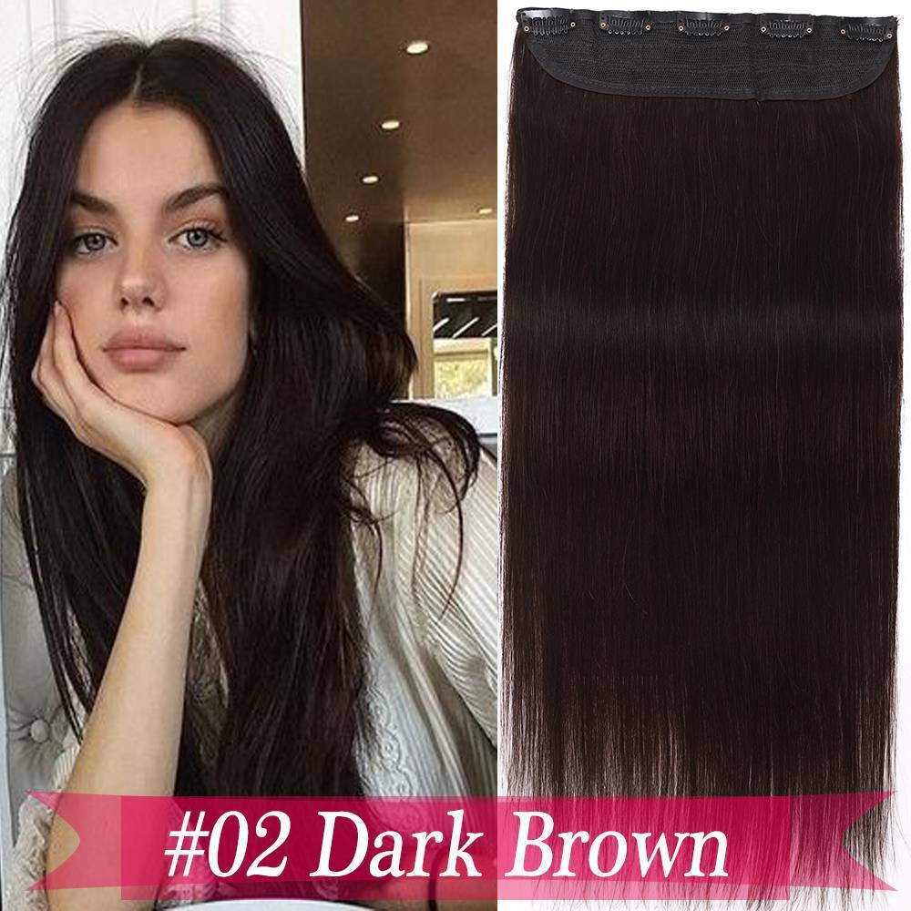 CLEARANCE V Shape One Piece Clip in 100% Remy Human Hair Extensions Thick Weft