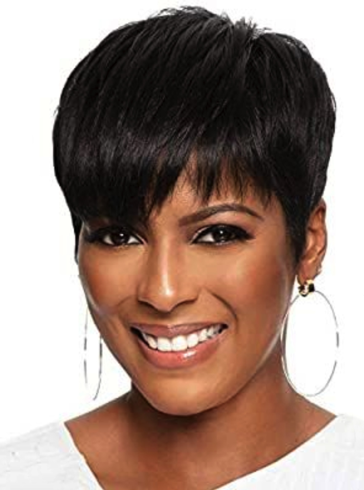 Natural Color Pixie Short Human Hair Wigs for Women Straight Pixie Cut Wigs