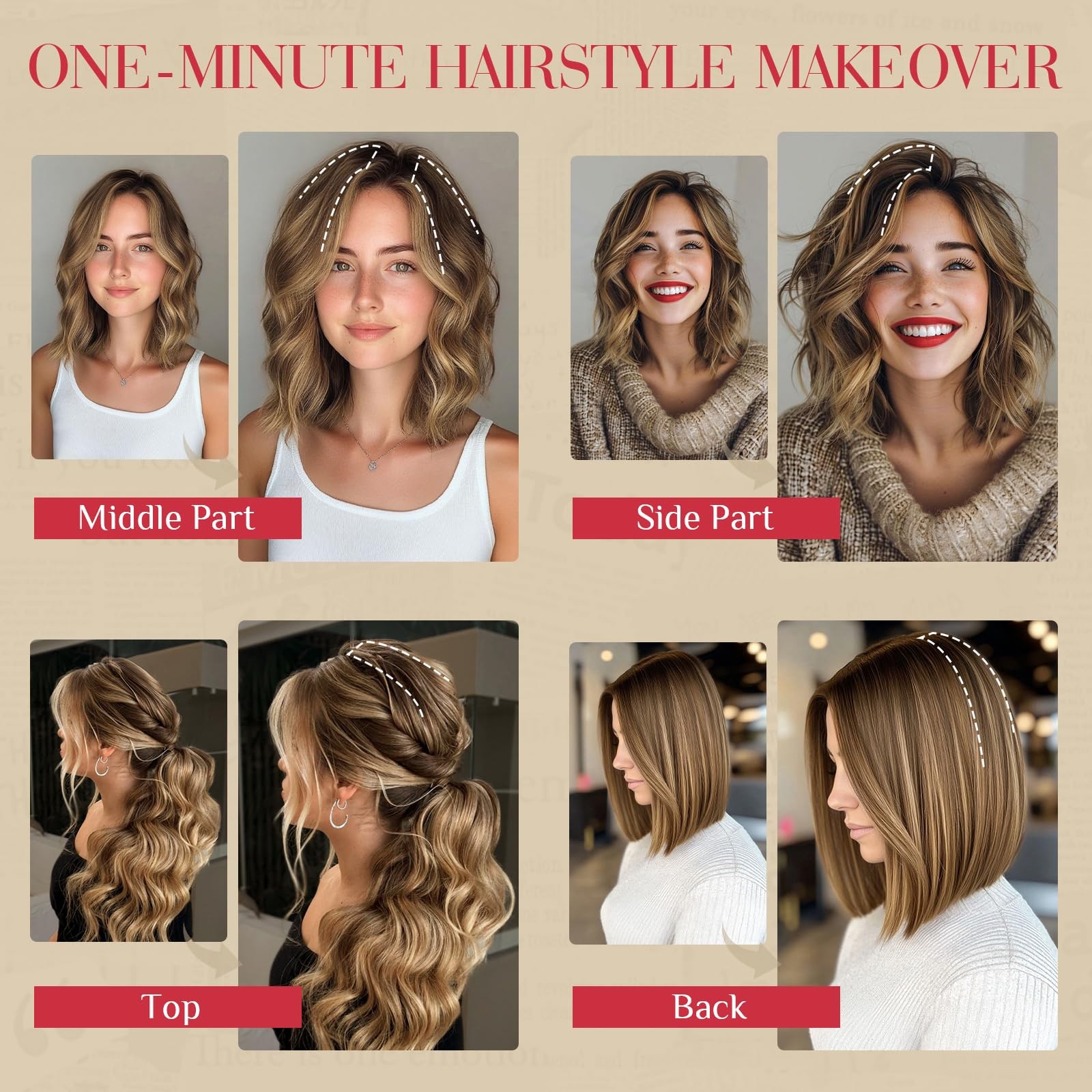 Rich Choices Short Clip In Extensions Real – Mini Clip Ins Hairpiece