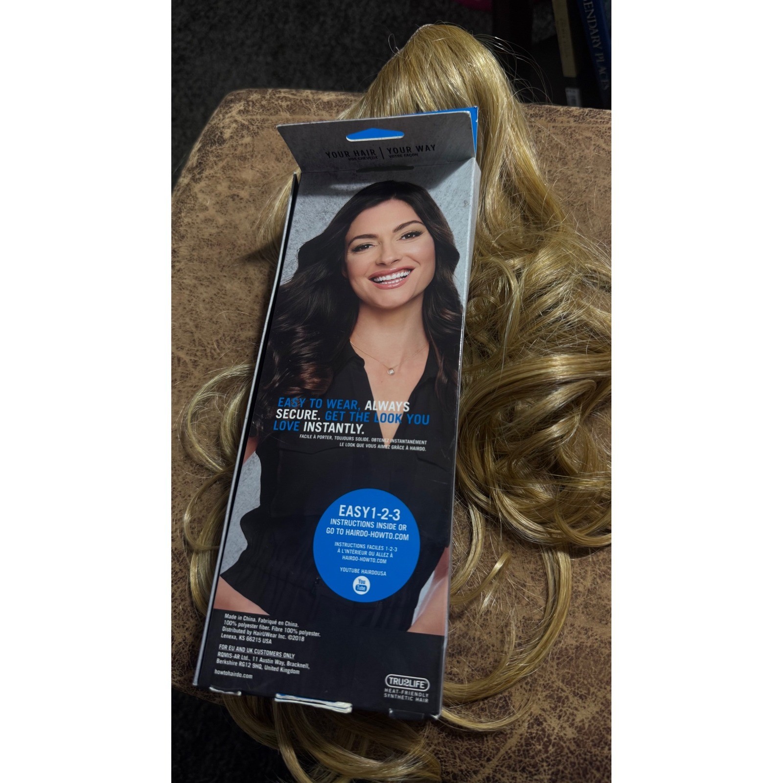 Hairdo 16 inch Clip-In Hair Extension Ginger Blonde R25 Heat Friendly Synthetic