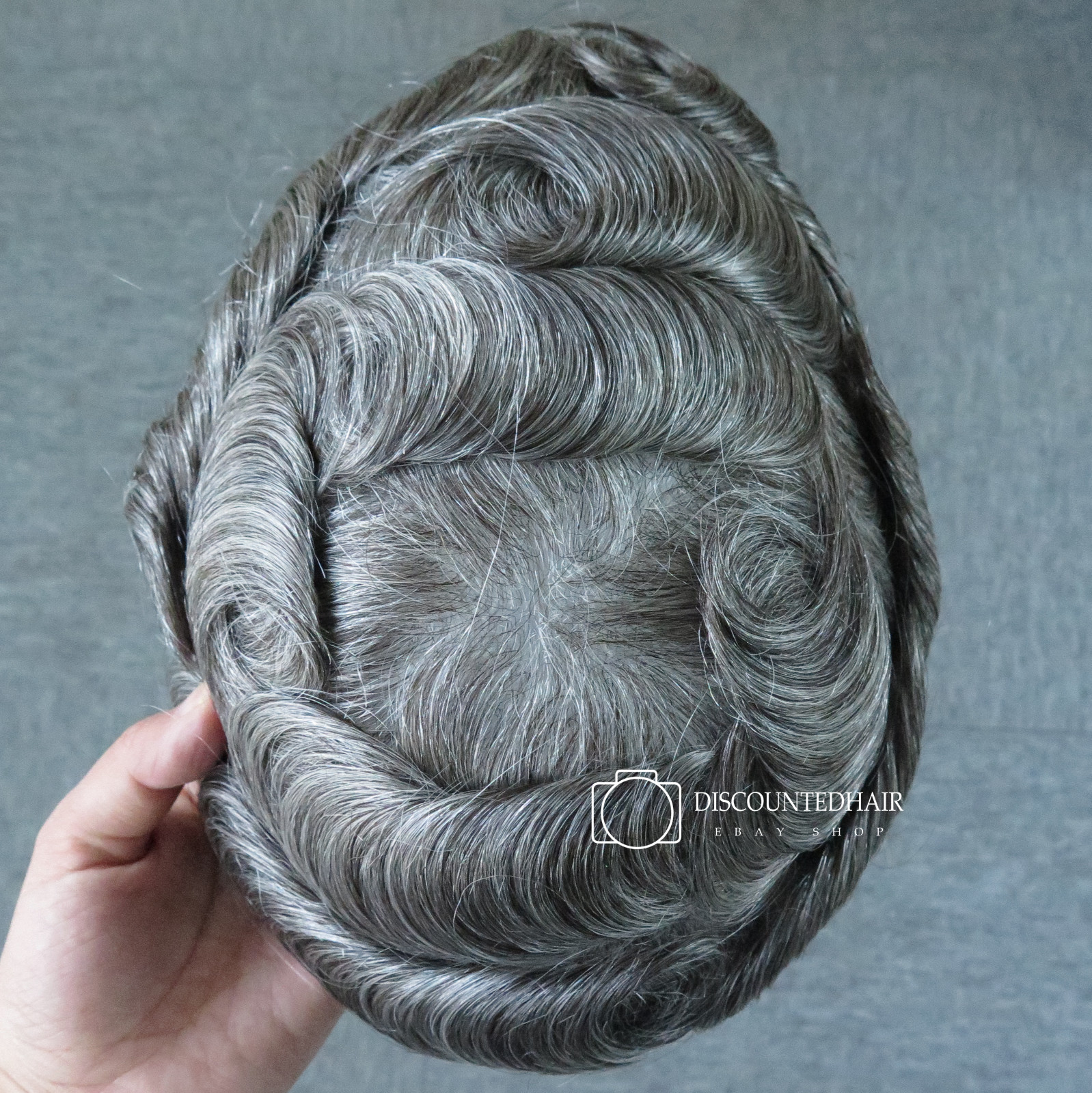 Undetectable Toupee Men Hair Replacement System Ultra Thin Skin Hair Piece #1B65