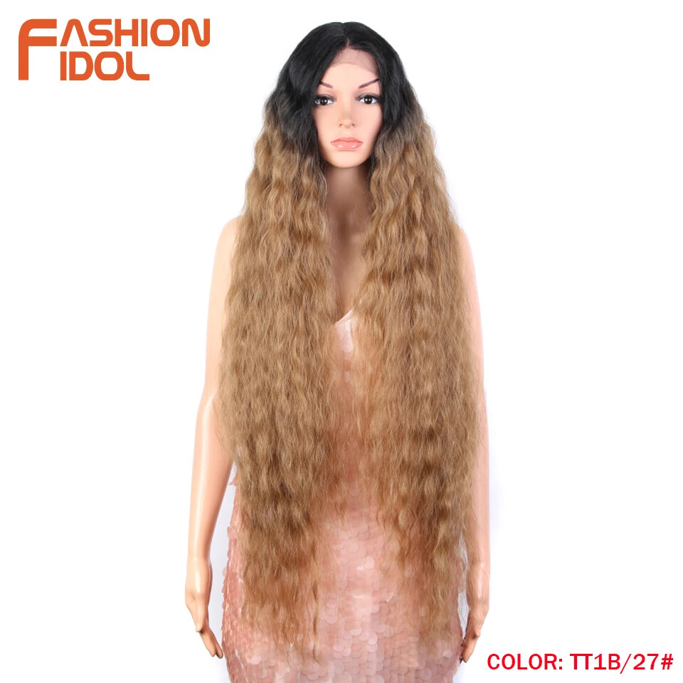 42″ Loose Wave Lace Front Wig Hair Synthetic Wigs For Women fake hair wig
