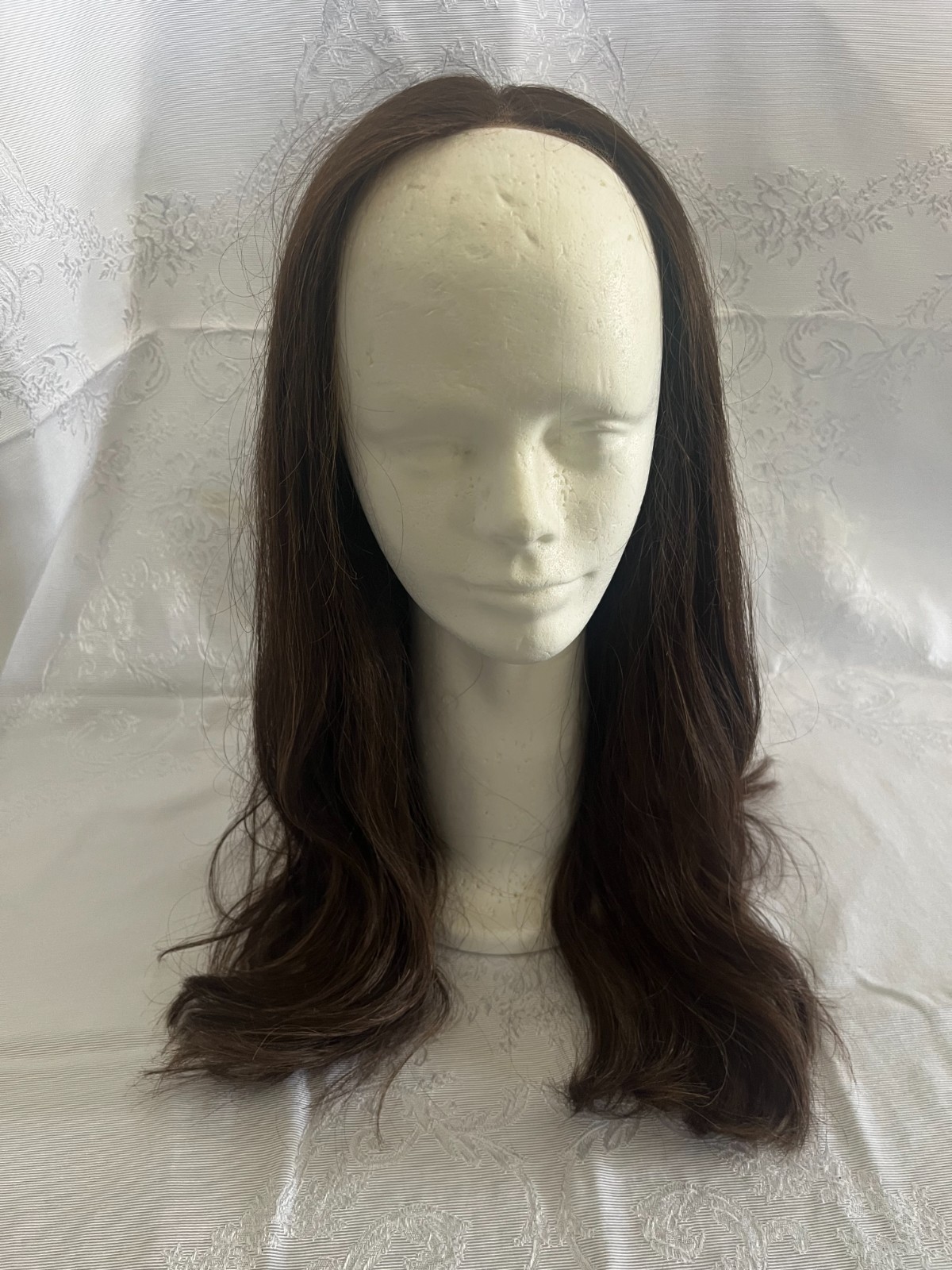 Pre Owned RX 21″ Lace Top Human Hair Wig for Women – Brown
