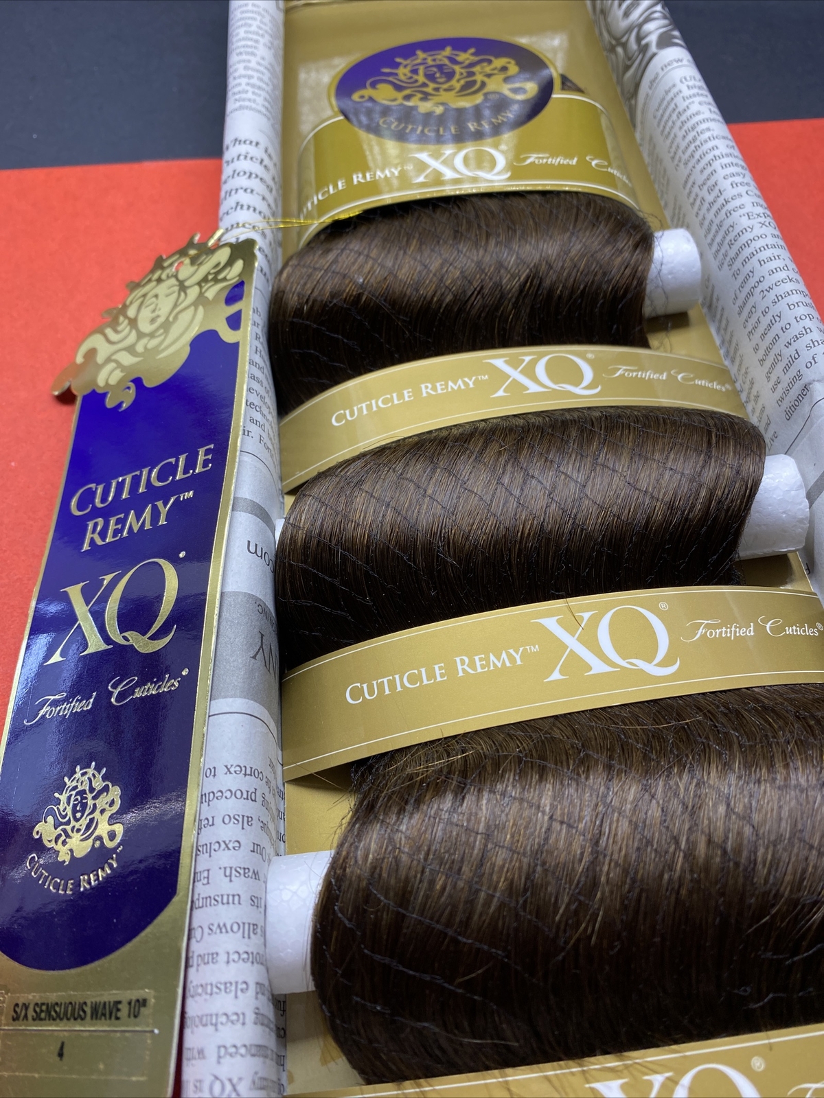 XQ CUTICLE REMY YAKY 100% HUMAN HAIR WEAVE_Sensuous_Wave_10″_#4