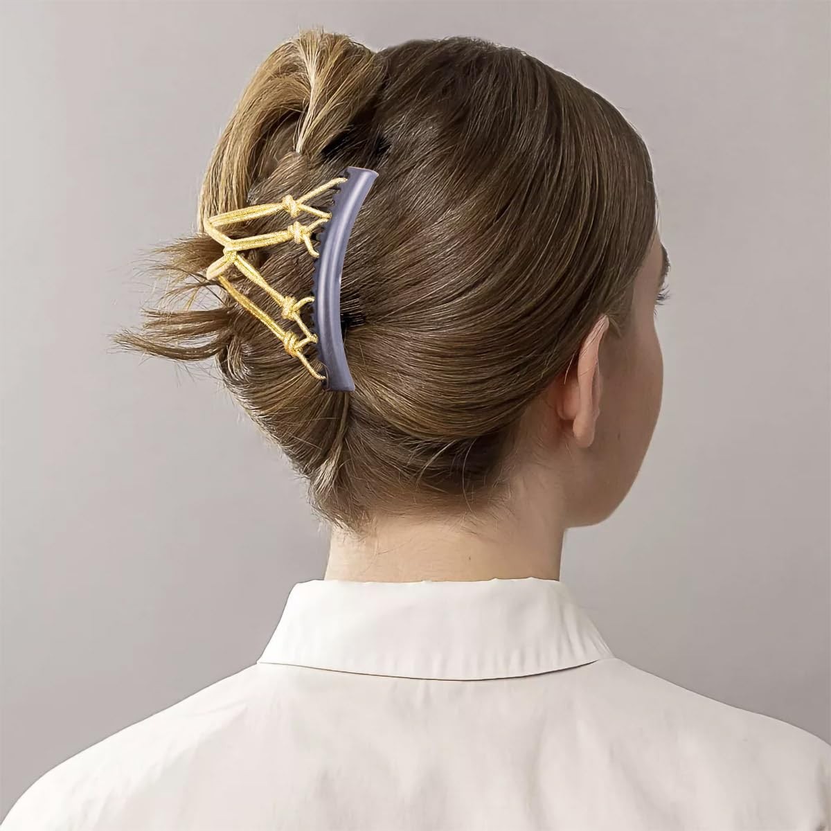 5 Pieces Elastic Magic Hair Comb Stretchy Double Comb Hair Forks Clips for Women