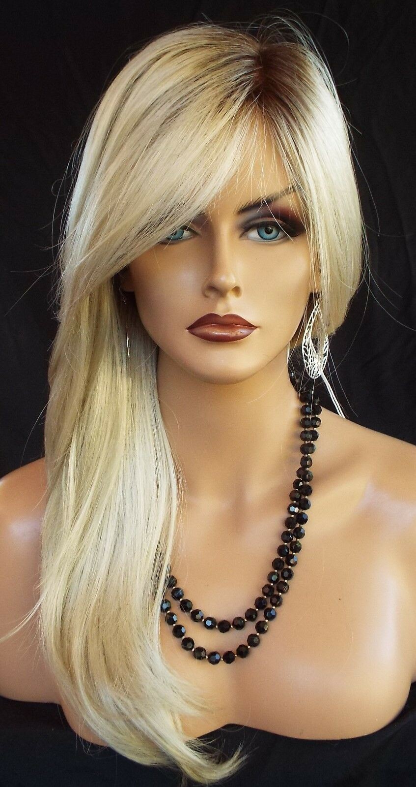Angelica PM by Noriko Wigs (partial mono) Color CHAMPAGNE ROOTED New Cute Style