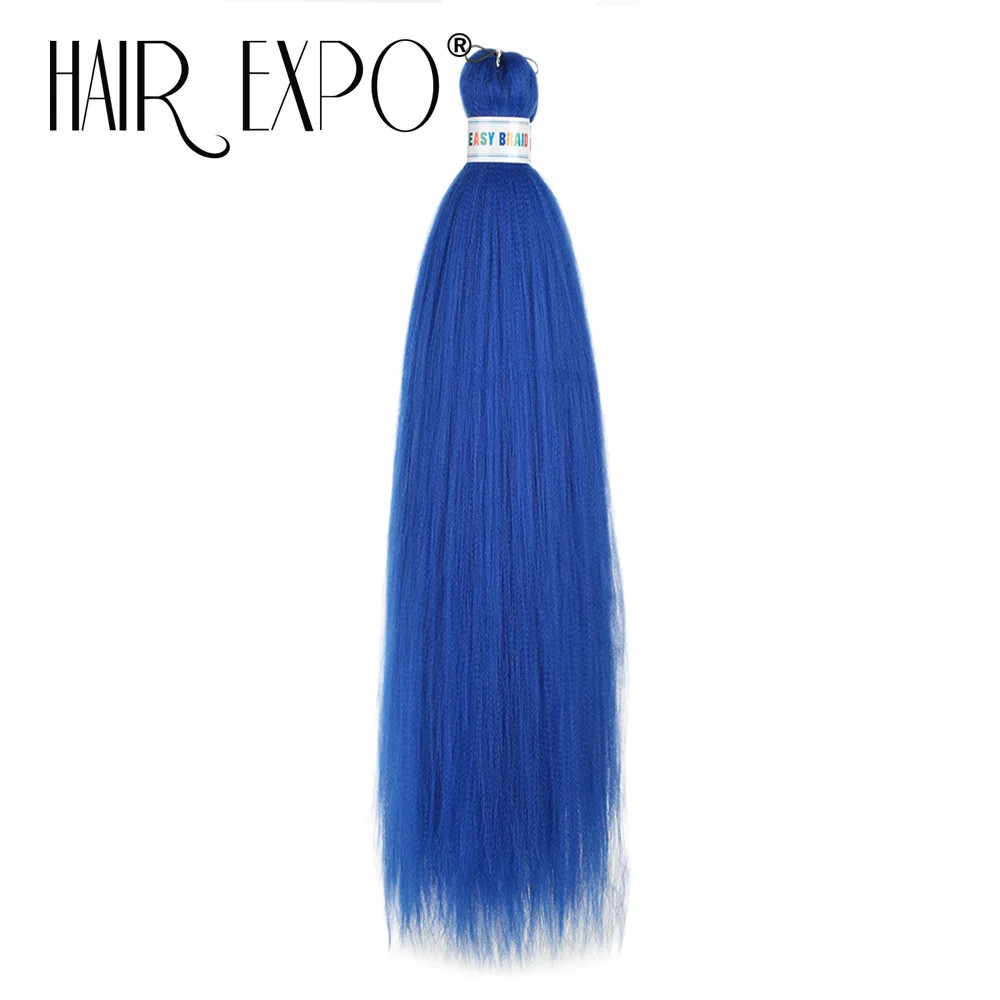 Purple Pre Stretched Braiding Hair Extensions 26Inch Synthetic Jumbo Braids For