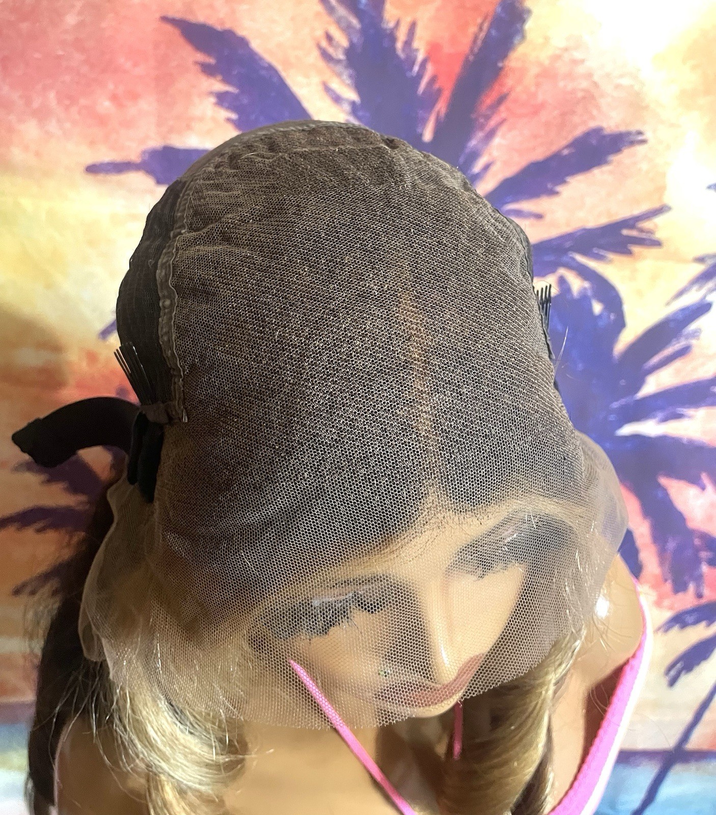 22” Honey Blonde & Brown Ombre Body Wave Human Hair 13×6 Lace Front Wig