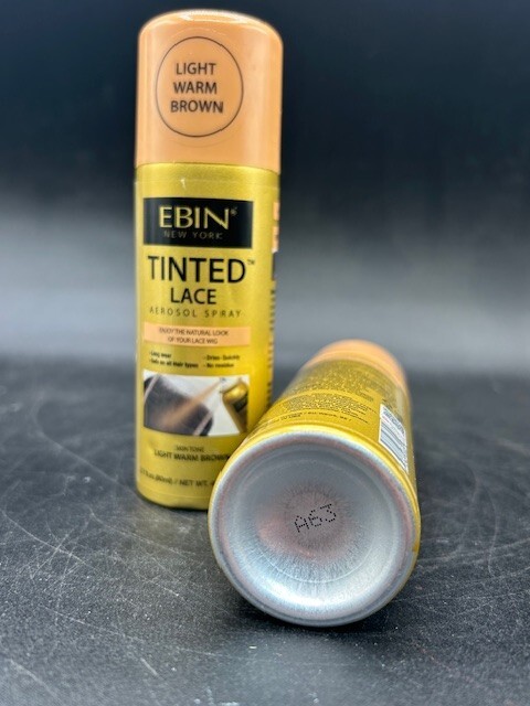LOT OF 2 – EBIN NY Tinted Lace Spray Light Warm Brown 2.7oz NEW