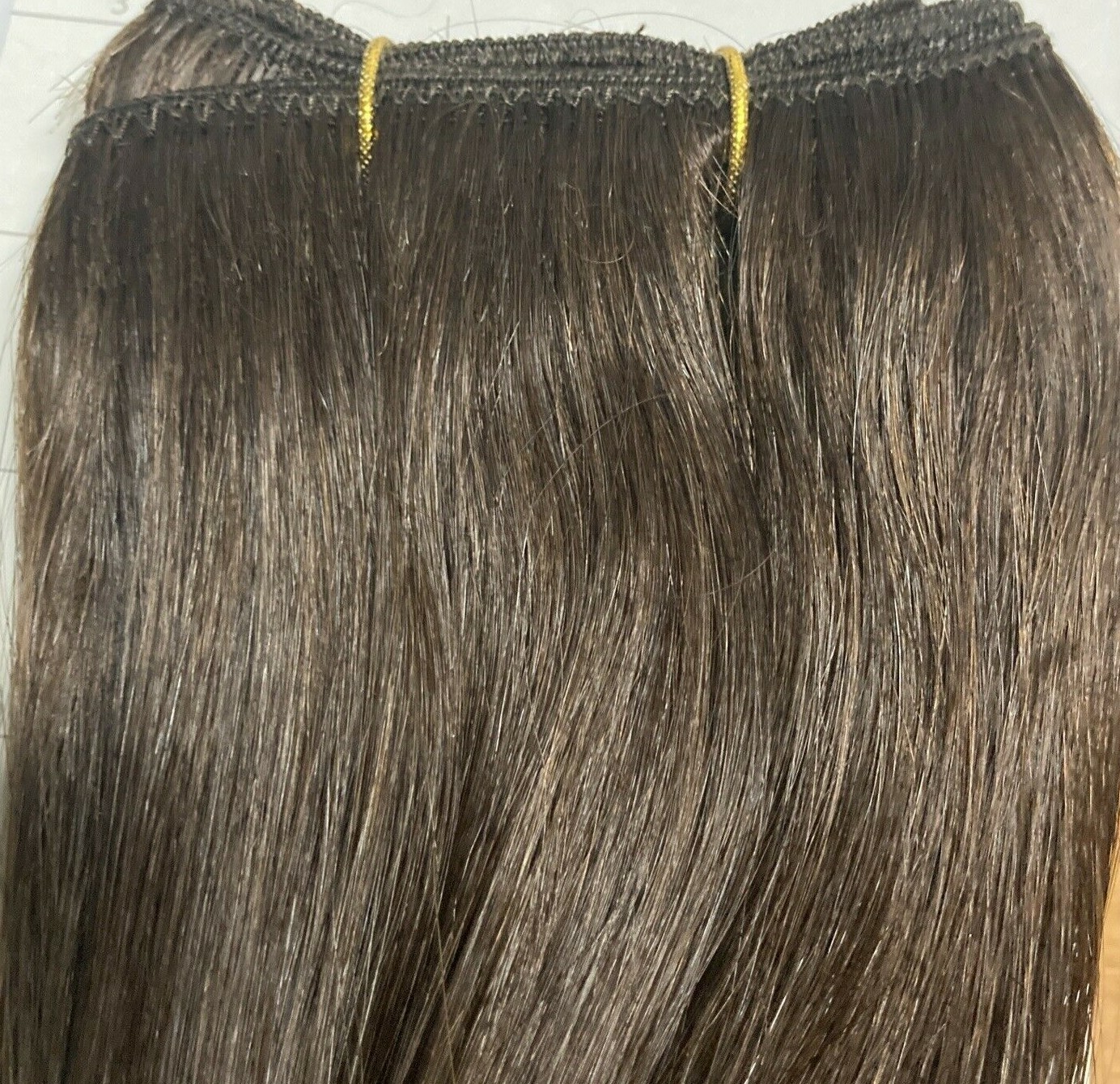 Black & Gold 100% VIRGIN HUMANHAIR EUROPEAN CAUCASIAN WEAVING 16-18″ Color #3