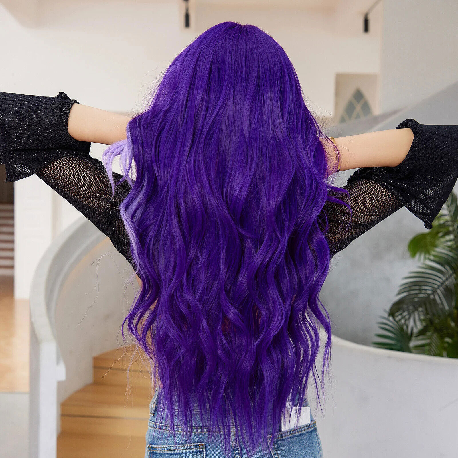 Long Body Wave Synthetic Hair Wigs for Women Fashion Cosplay Party Hair Wig