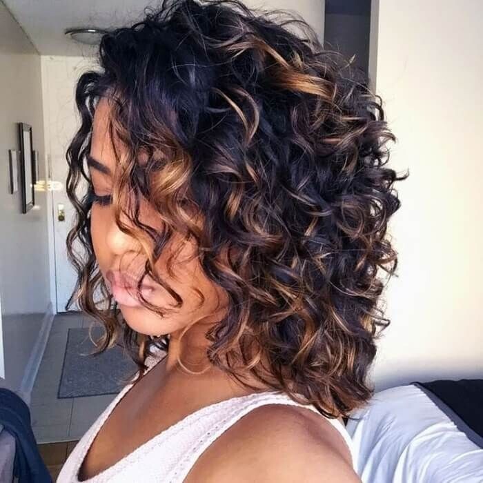 short black curly blonde Highlight 100% Human Hair Lace Front Wigs 200% Density