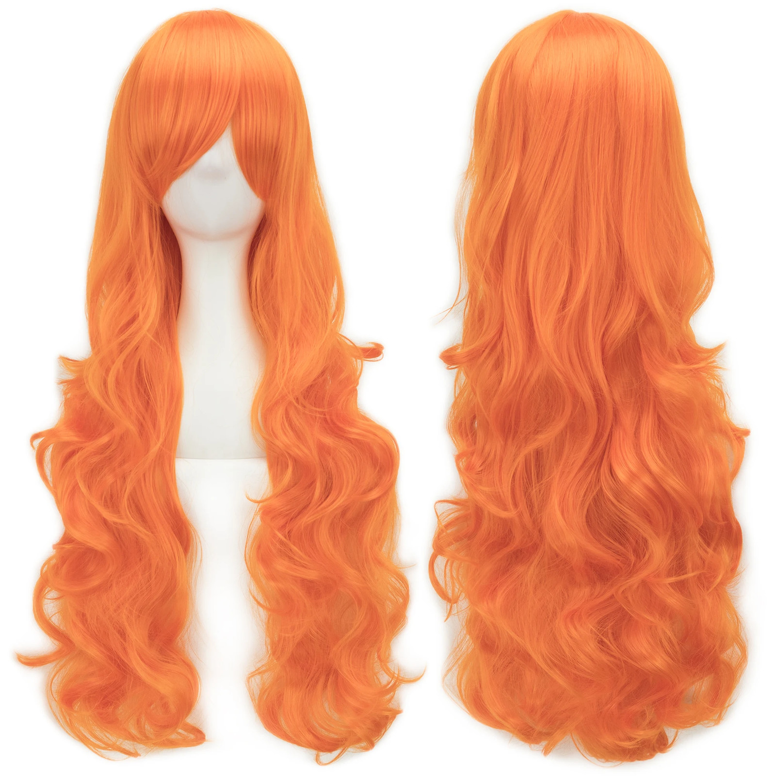 Soowee Curly Long Synthetic Green Wig Pink Black Party Cosplay Wigs Women