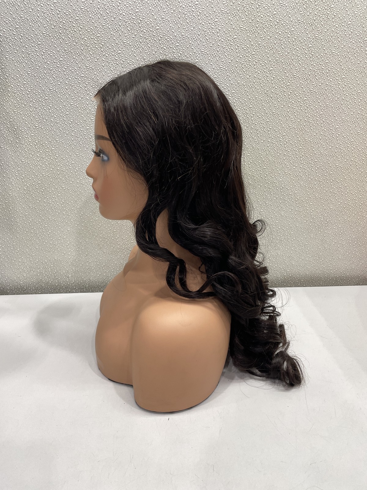 Geeta Hair Natural Black Human Hair Lace Front Long Wig 26″