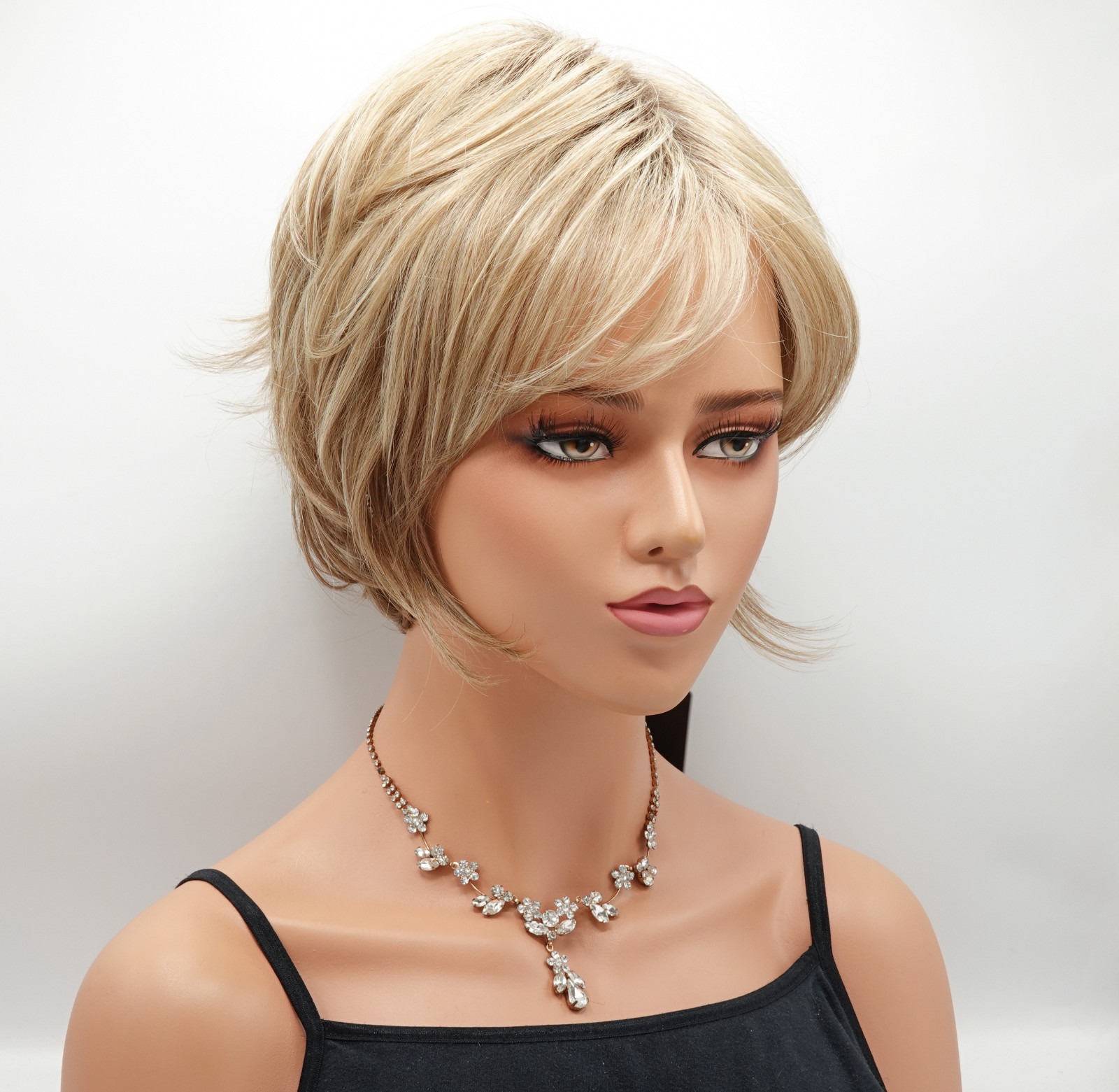 WHITNEY Wig by ENVY, CLEARANCE! EnvyHair Human/Synth Blend, Sparkling Champagne