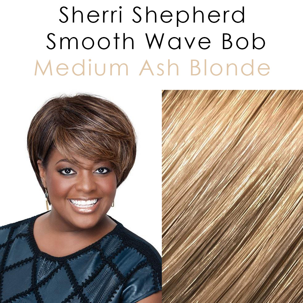 Sherri Shepherd Smooth Wave Bob Color Medium Ash Blonde Beauty Chic Accessory