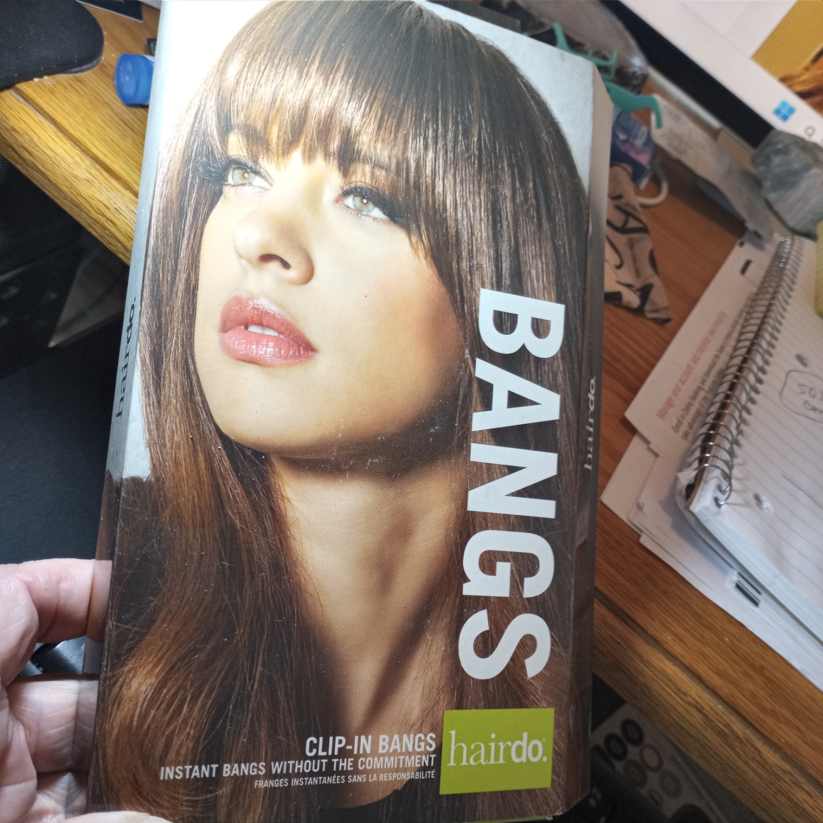 CLIP-IN BANGS by Hairdo Color Silver Mist/Light Grey