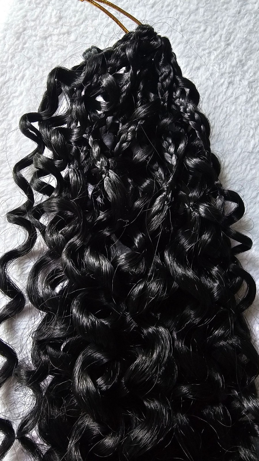 Gogo Girls Pure Protein Fiber Hair Pre Looped 14 Inch Crochet Deep Wave Curly