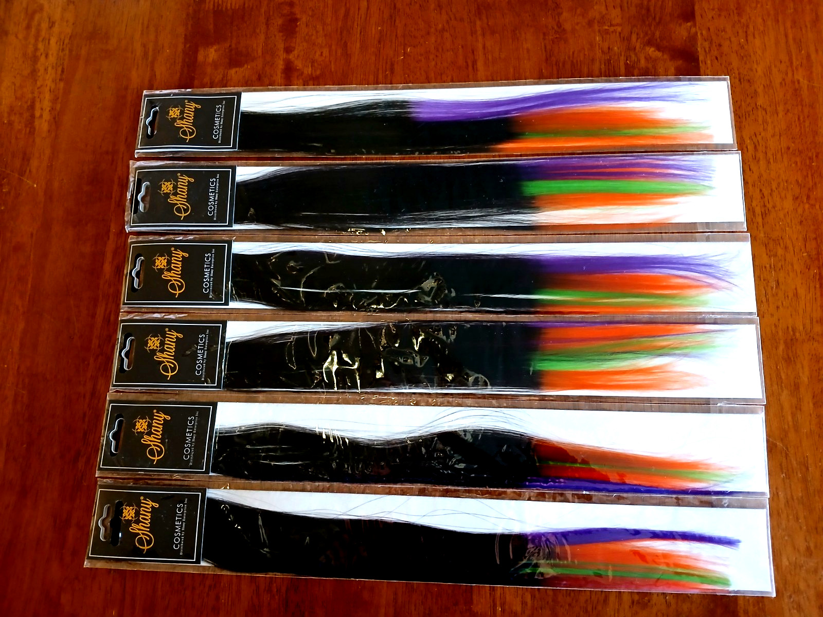 Hair Extensions Clip-in, 16″ Long, Multi-Color, Straight, 6 Hairpieces