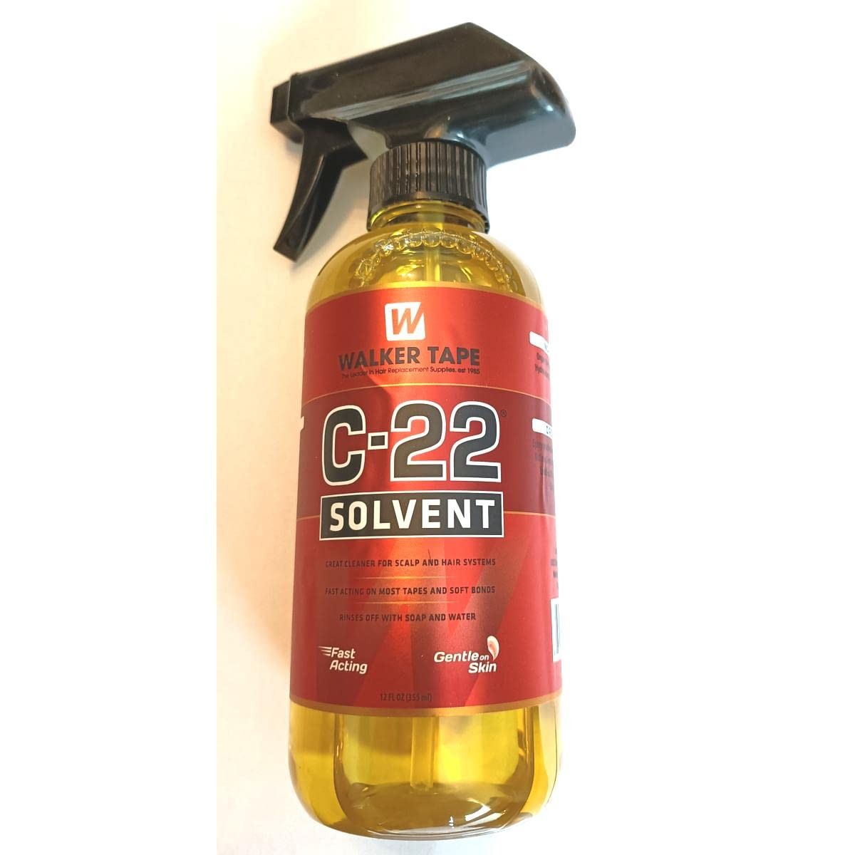 C 22 Adhesive Solvent. Oil base 12 oz. spray glue wig cleaner