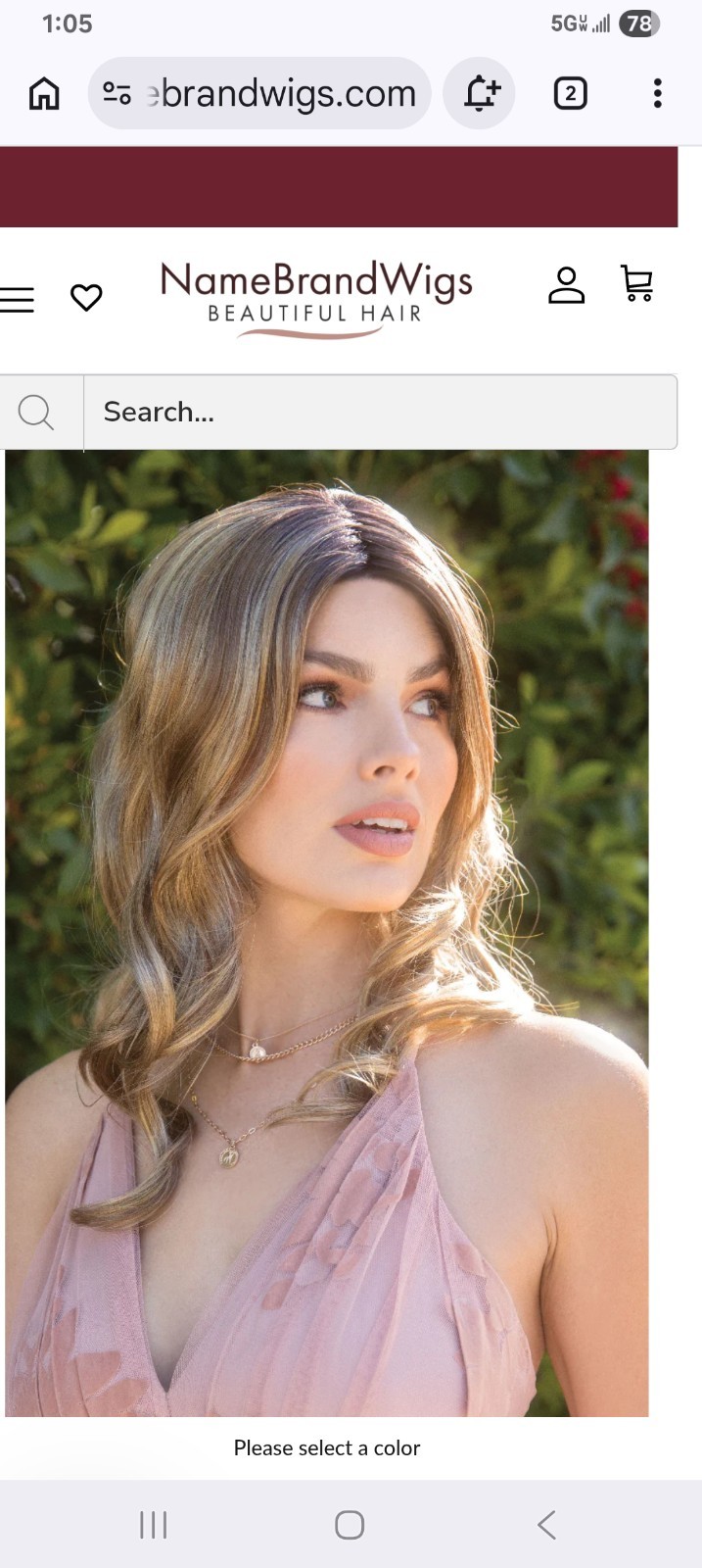 Rene’ Of Paris Wig Topper “Ensley” Peanutbutter Swirl Color Long Layered Waves