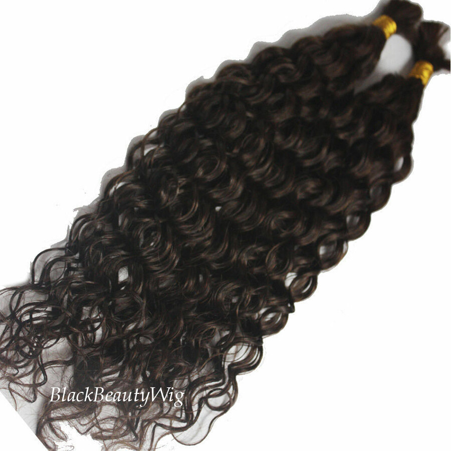 Curly Braiding Human Hair Bulk Micro Braids Brazilian Bulk Hair Extension 1Pcs