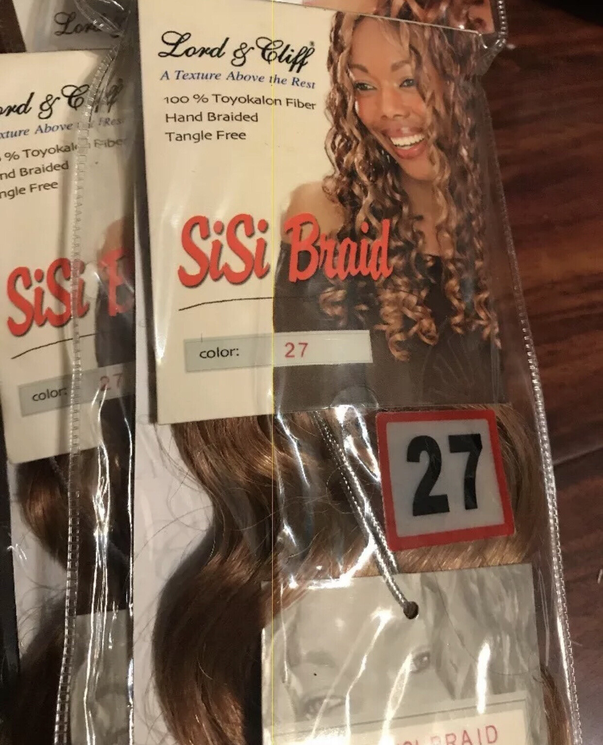 Lot Of 4-Lord & Cliff SiSi Braid Wavy Color:27 20” Toyokalon Fiber