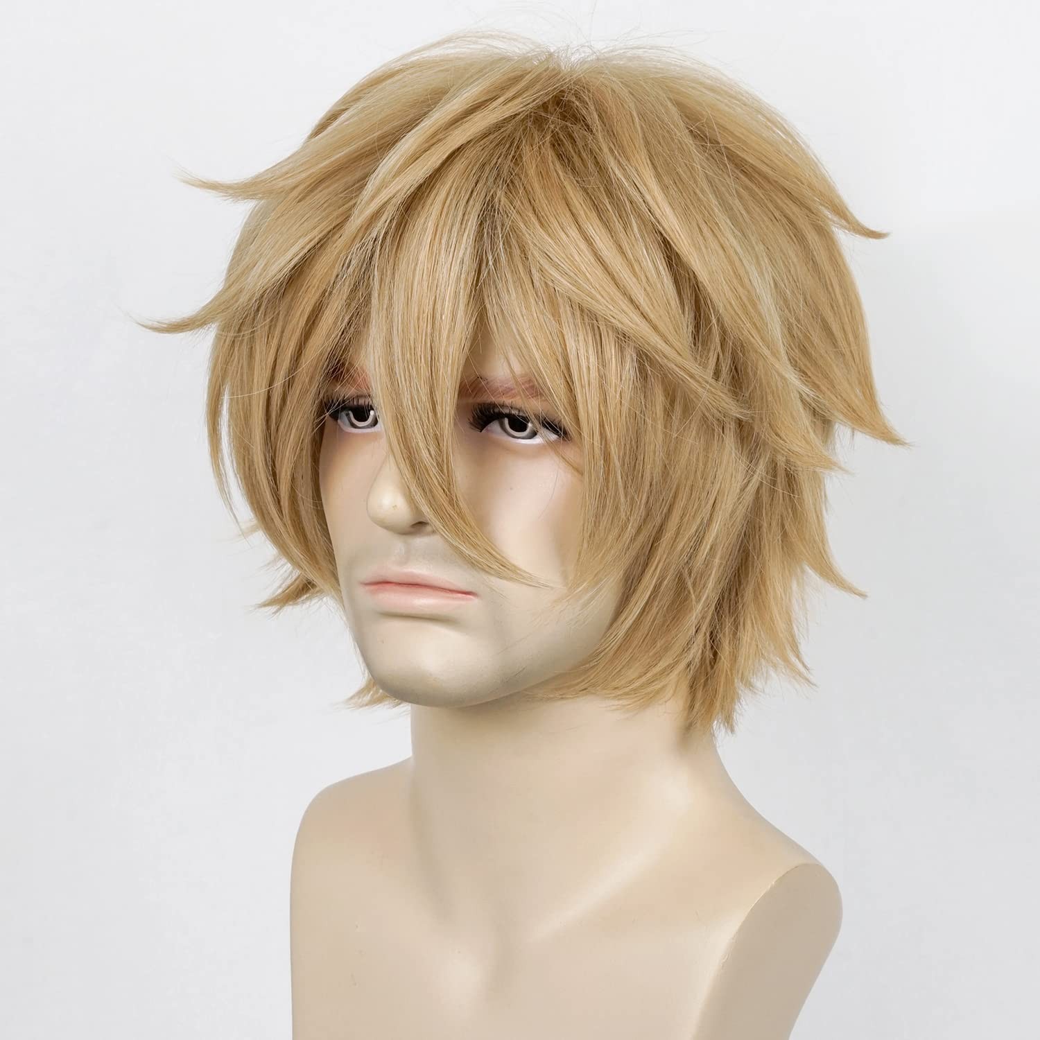 Alacos Unisex Cosplay Short Straight Hair Wig Women Men Anime Comic Con Party…