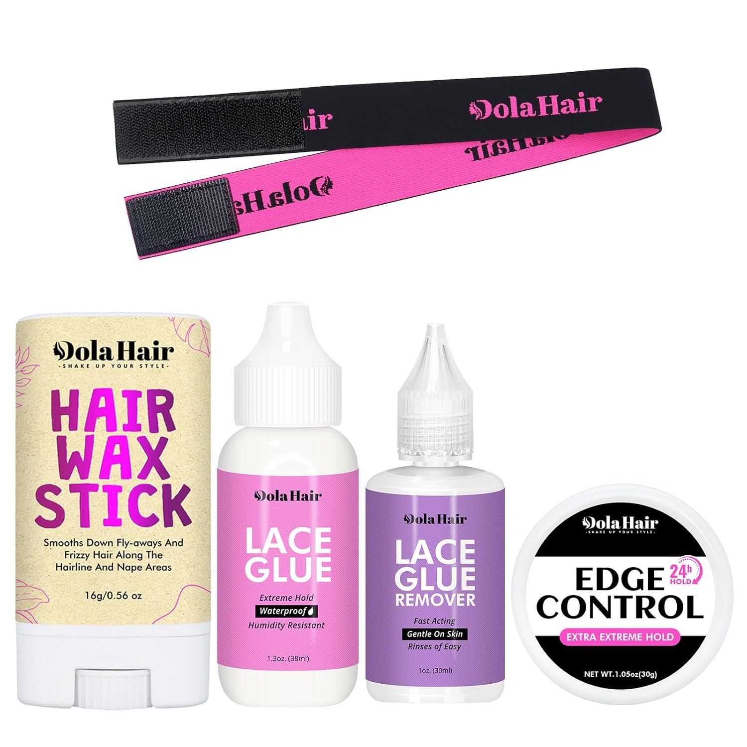 Dolahair Lace Wig Glue Kit – Waterproof Front for Wigs & Hair…