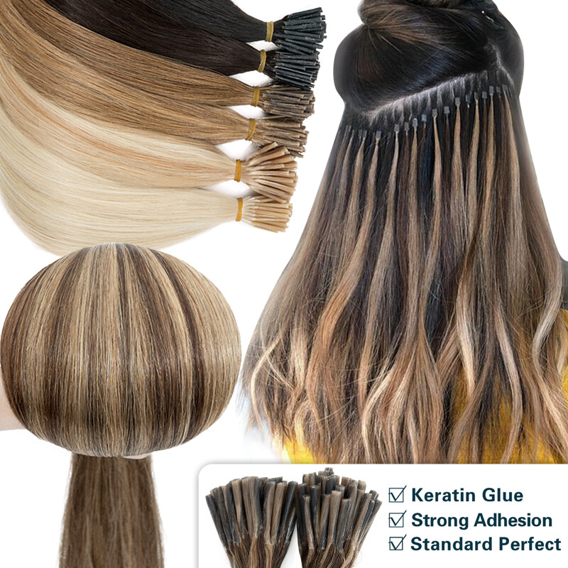 CLEARANCE I Tip Stick Extensions 100% Human Real Remy Hair Extensions 200Strands